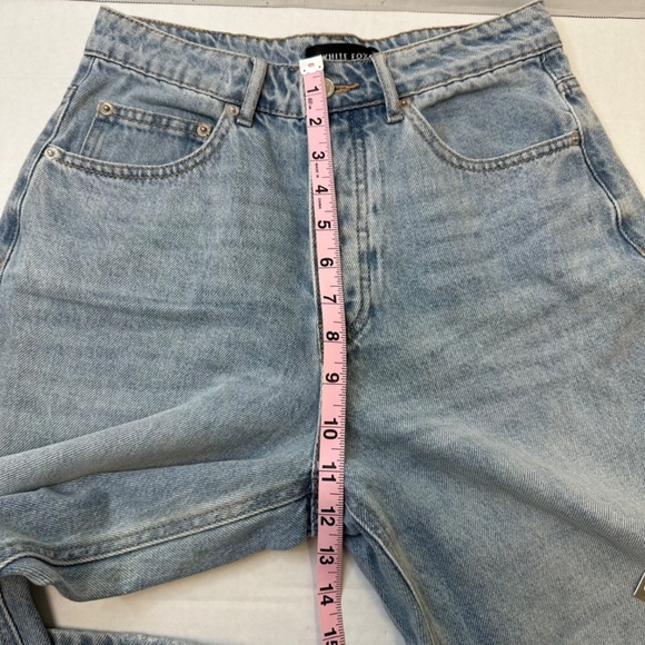 White Fox Come Through Flare Mid Rise Jeans size Small - Picture 7 of 10